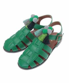 Jocomomola / ホコモモラ サンダル | 【2WAY】ポンポンストラップサンダル