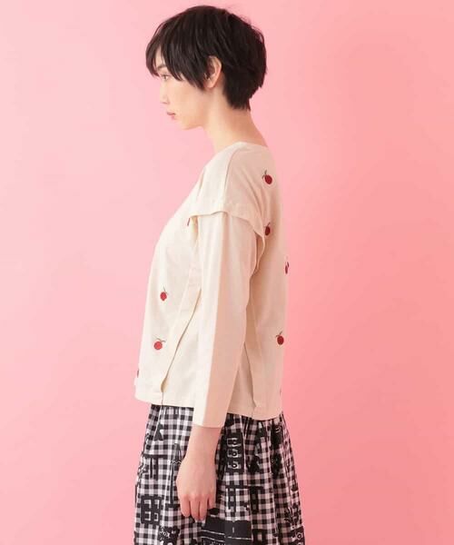 Jocomomola / ホコモモラ カットソー | 王様のりんご　刺繍カットソー | 詳細1