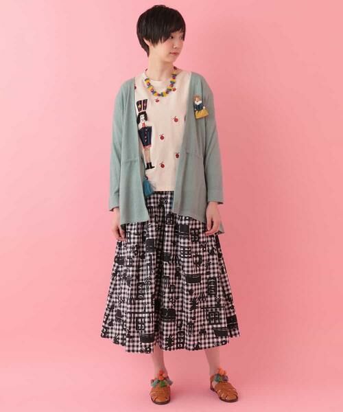 Jocomomola / ホコモモラ カットソー | 王様のりんご　刺繍カットソー | 詳細10