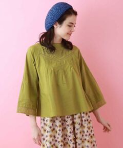 Jocomomola / ホコモモラ シャツ・ブラウス | 【2WAY】キャンブリックコットン刺繍ブラウス