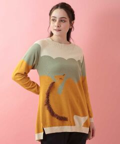 Jocomomola / ホコモモラ ニット・セーター | ANIMALニットプルオーバー