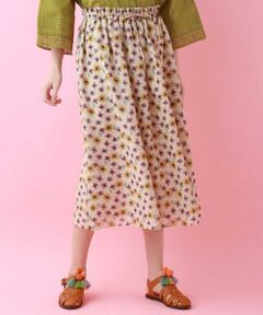 Jocomomola / ホコモモラ ロング・マキシ丈スカート | シフォンフラワープリントスカート