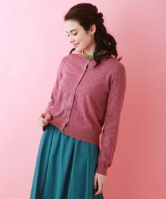 Jocomomola / ホコモモラ カーディガン・ボレロ | フラワー透かし編みニットカーディガン