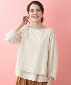 Jocomomola / ホコモモラ シャツ・ブラウス | 【2WAY】コットンレイヤードブラウス