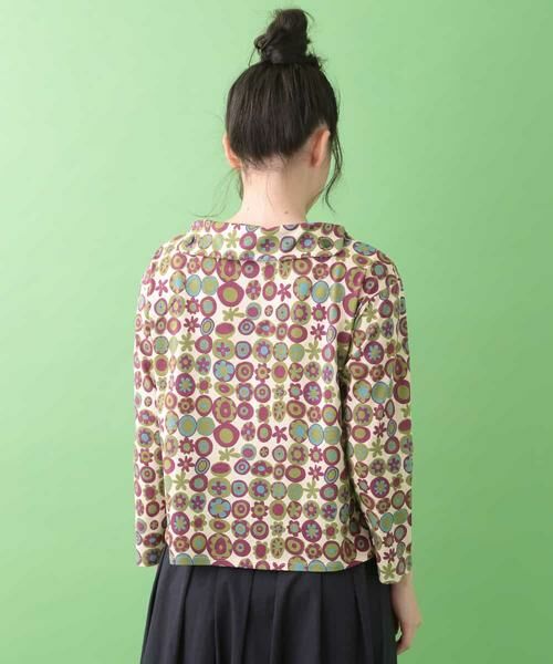 Jocomomola / ホコモモラ カットソー | ボールフラワープリント　ロールネックカットソー | 詳細2