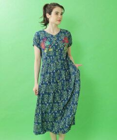 Jocomomola / ホコモモラ ロング・マキシ丈ワンピース | Collage フラワープリントワンピース