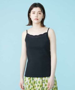 Jocomomola / ホコモモラ タンクトップ | スカラップ刺繍キャミソール