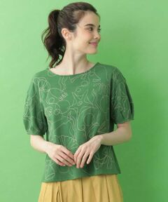 Jocomomola / ホコモモラ カットソー | Mar 海中モチーフ刺繍カットソー