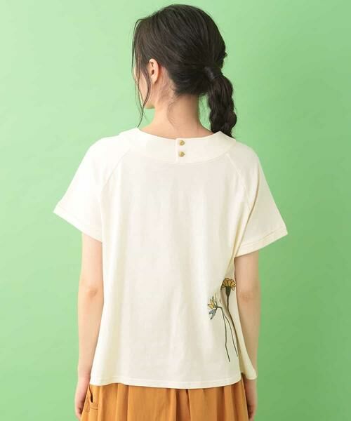 Jocomomola / ホコモモラ カットソー | Acanthus emb フラワー刺繍Tシャツ | 詳細2