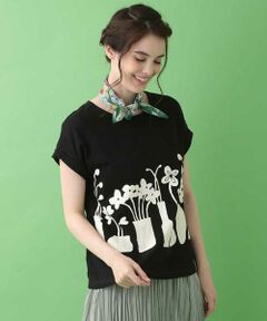 Jocomomola / ホコモモラ カットソー | Serenidad 花瓶モチーフプリントTシャツ