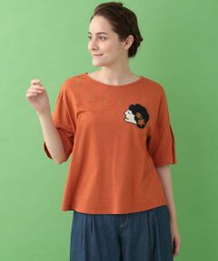 Jocomomola / ホコモモラ カットソー | Carnaval 刺繍アップリケカットソー