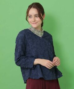 Jocomomola / ホコモモラ シャツ・ブラウス | Flores flotantes アシンメトリーブラウス