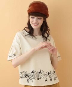 Jocomomola / ホコモモラ カットソー | ひつじプリントTシャツ