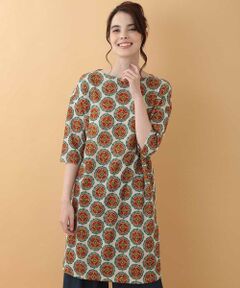 Jocomomola / ホコモモラ ロング・マキシ丈ワンピース | Solos タイルフラワーワンピース