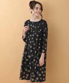 Jocomomola / ホコモモラ ロング・マキシ丈ワンピース | Somos ハートフラワープリントワンピース