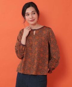 Jocomomola / ホコモモラ カットソー | Ama フラワーキーネックカットソー