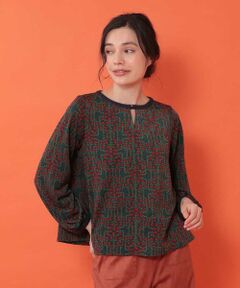 Jocomomola / ホコモモラ カットソー | Ama フラワーキーネックカットソー