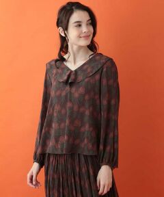 Jocomomola / ホコモモラ シャツ・ブラウス | フラワープリントプリーツブラウス