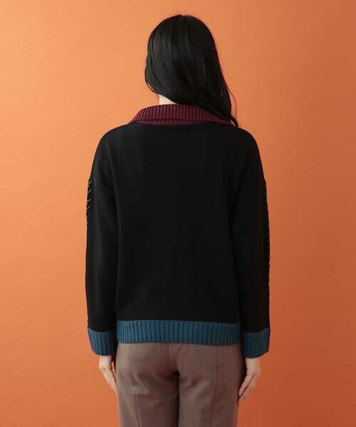 Jocomomola / ホコモモラ ニット・セーター | Color Bloque 配色ニットプルオーバー | 詳細2