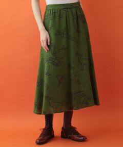 Jocomomola / ホコモモラ ロング・マキシ丈スカート | seres アニマルプリントスカート