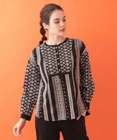 Jocomomola / ホコモモラ シャツ・ブラウス | combinacion 刺繍レースブラウス