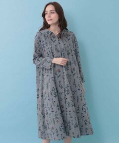 Jocomomola / ホコモモラ ロング・マキシ丈ワンピース | ギンガムチェックフラワーワンピース