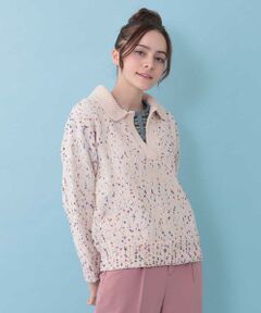 Jocomomola / ホコモモラ ニット・セーター | カラーネップニットプルオーバー