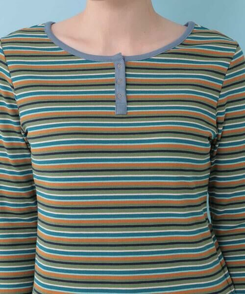 Jocomomola / ホコモモラ カットソー | マルチボーダーカットソー | 詳細4