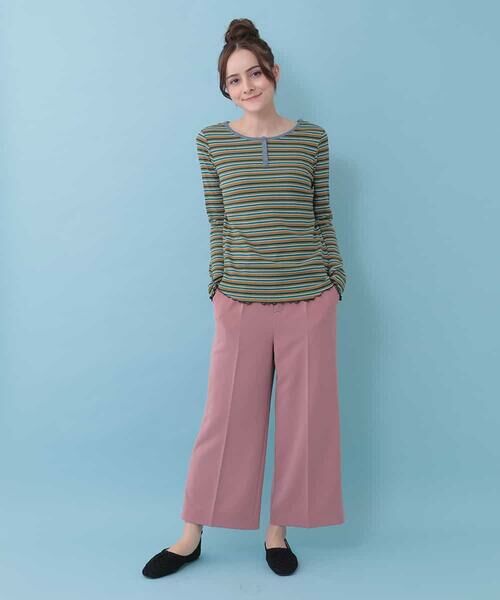 Jocomomola / ホコモモラ カットソー | マルチボーダーカットソー | 詳細7
