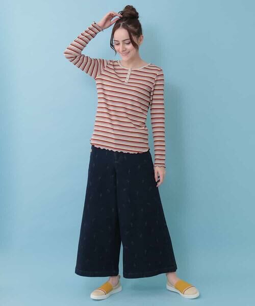 Jocomomola / ホコモモラ カットソー | マルチボーダーカットソー | 詳細8