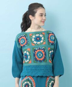 Jocomomola / ホコモモラ ニット・セーター | Helados クロッシェプルオーバー