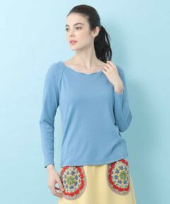 Jocomomola / ホコモモラ カットソー | スムース スカラップカットソー