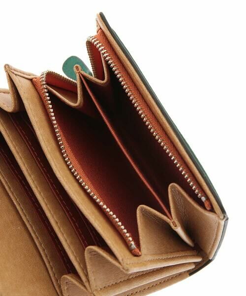 Jocomomola ホコモモラ 二つ折り財布 鳥柄縦10㎝横13㎝厚さ28㎝仕様