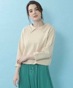 Jocomomola / ホコモモラ ニット・セーター | 【2WAY】プレーティングスカラッププルオーバー