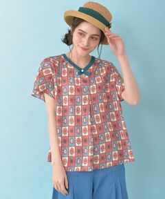 Jocomomola / ホコモモラ カットソー | Relajacion プリントブラウス