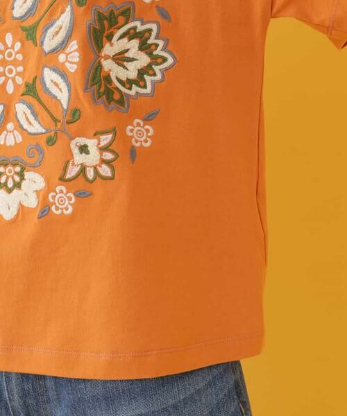 Jocomomola / ホコモモラ カットソー | Chiringuito フラワー刺繍Tシャツ | 詳細5