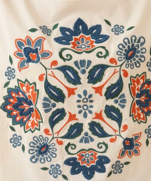 Jocomomola / ホコモモラ カットソー | Chiringuito フラワー刺繍Tシャツ | 詳細9
