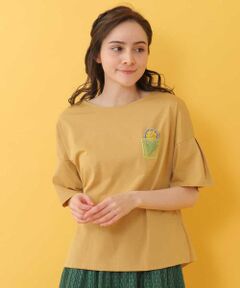 Jocomomola / ホコモモラ カットソー | Verano フラワーコラージュTシャツ