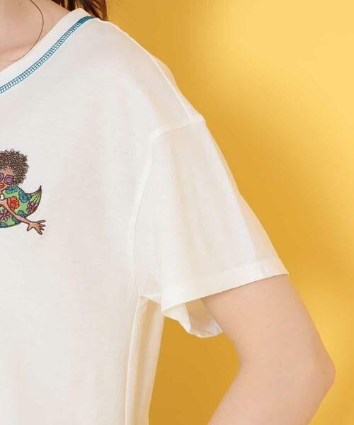 Jocomomola / ホコモモラ カットソー | Un Rayo de sol ポイント刺繍Tシャツ | 詳細4