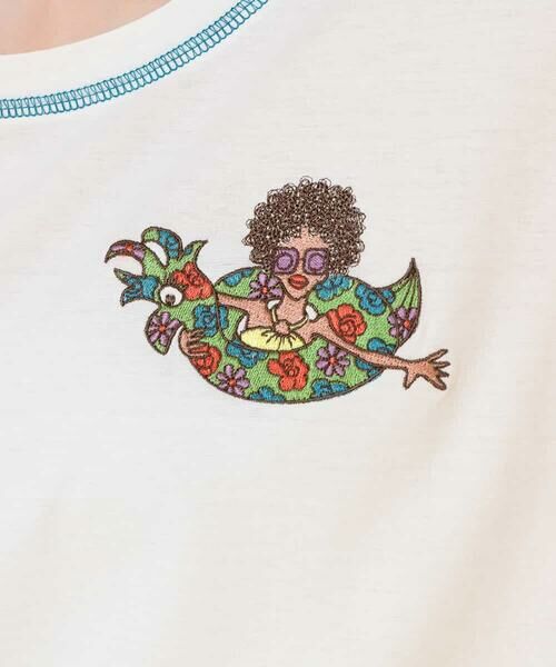 Jocomomola / ホコモモラ カットソー | Un Rayo de sol ポイント刺繍Tシャツ | 詳細6