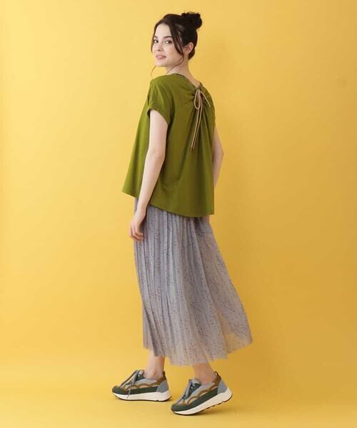 Jocomomola / ホコモモラ カットソー | Reflejo スクエアネック刺繍カットソー | 詳細13