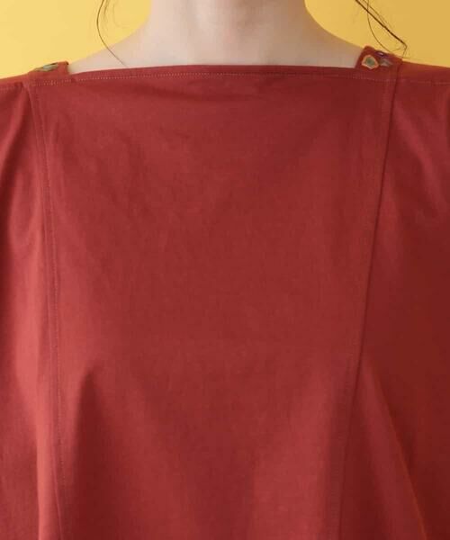 Jocomomola / ホコモモラ カットソー | Reflejo スクエアネック刺繍カットソー | 詳細3