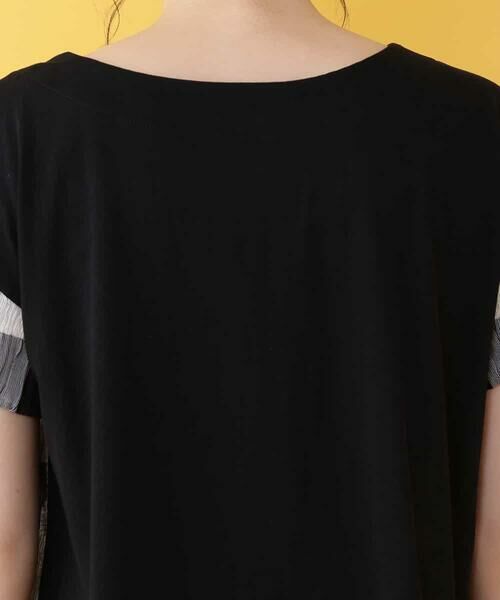 Jocomomola / ホコモモラ カットソー | 【2WAY】ビッグチェックブルーゼTシャツブラウス | 詳細4