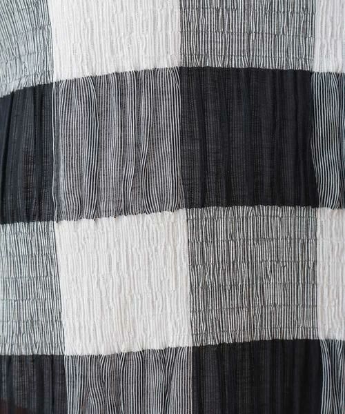 Jocomomola / ホコモモラ カットソー | 【2WAY】ビッグチェックブルーゼTシャツブラウス | 詳細8