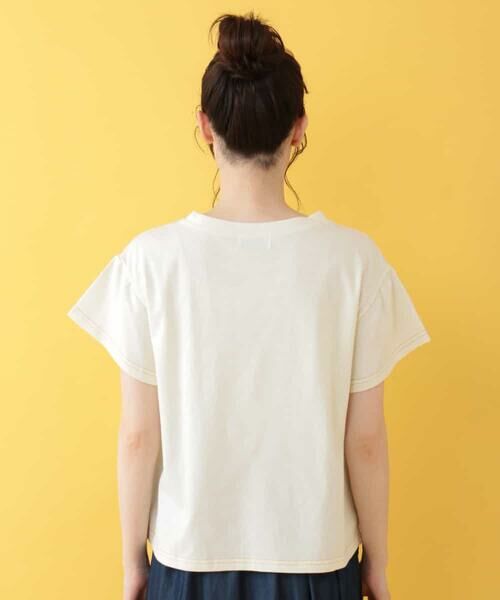 Jocomomola / ホコモモラ カットソー | Especial プリントTシャツ "ぐるぐる花" | 詳細2