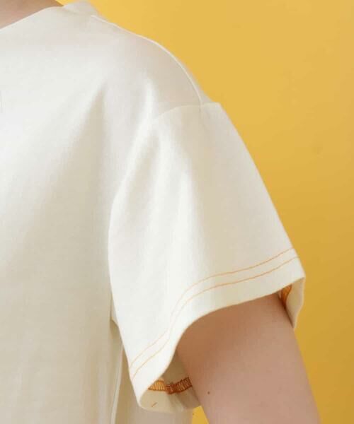 Jocomomola / ホコモモラ カットソー | Especial プリントTシャツ "ぐるぐる花" | 詳細5