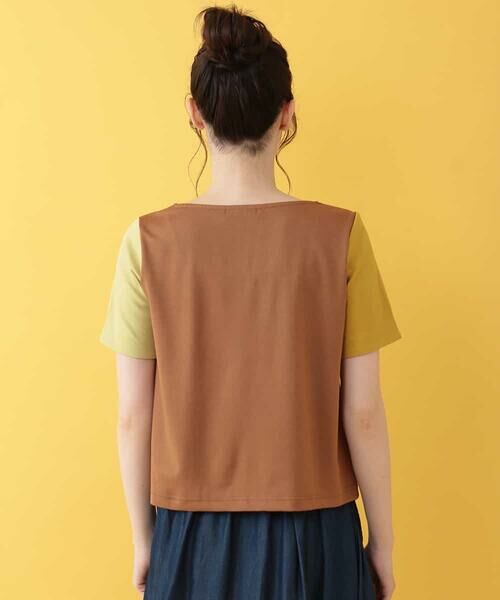 Jocomomola / ホコモモラ カットソー | Colorido ストライプ切替Tシャツ | 詳細2