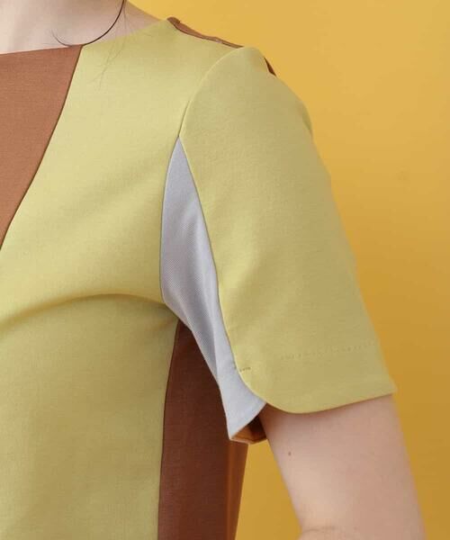 Jocomomola / ホコモモラ カットソー | Colorido ストライプ切替Tシャツ | 詳細5