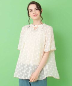 Jocomomola / ホコモモラ シャツ・ブラウス | 【2WAY】Flores suaves ジャカードブラウス