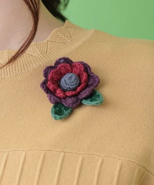 Jocomomola / ホコモモラ ニット・セーター | コットンモダールニットプルオーバー | 詳細15